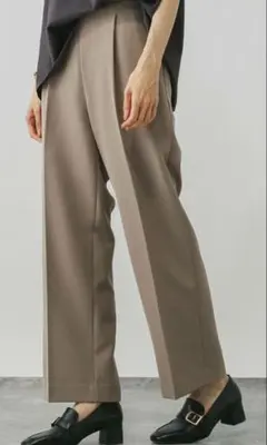 グローバルワーク.イージー.ストレートパンツ.モカ/L 新品 未使用 美脚