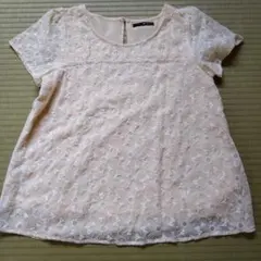 archives　花柄刺繍 ベージュ 半袖トップスのサムネイル