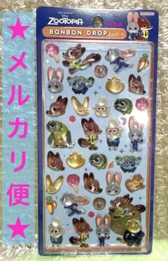 新品正規品！第一弾ズートピアボンボンドロップシール ディズニーボンドロ初期