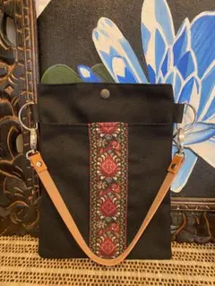 インド刺繍リボン　ポシェット　バッグ
