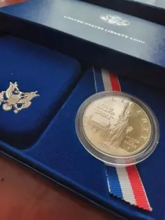 ☆アメリカ造幣局☆自由の女神☆記念2枚セット☆1986年発行☆美品☆ ☆アメリカ造幣局☆自由の女神☆記念コイン2枚セット☆1986年