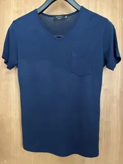 EPOCA UOMO 半袖Tシャツ ネイビー Mサイズ　ウール混　日本製