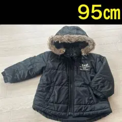 ファー付きジャケット 95㎝ 黒