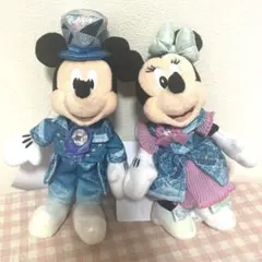 ディズニーシー25周年ぬいぐるみバッジミッキーミニー