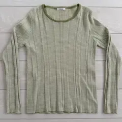 LOWRYS FARM ストライプ柄 長袖トップス