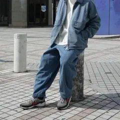 ノースフェイスPPL デニムフィールドワイドクロップドパンツ 32