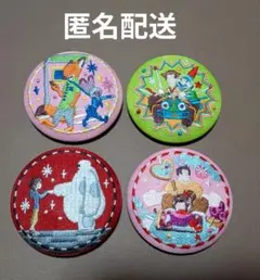 バンダイ　ディズニー刺繍缶バッジ2　4つセット