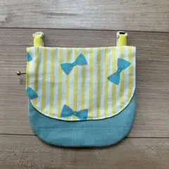 ハンドメイド　移動ポケット　クリップつき
