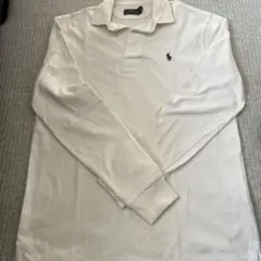 POLO RALPH LAUREN ホワイト 長袖ポロシャツ S