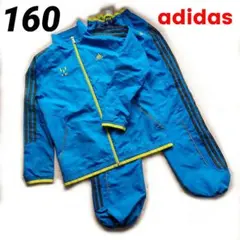 子供ジャージ上下 adidas セットアップ ナイロン ウインドブレーカー