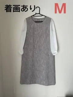 フォーマル切り替えワンピース　ママ服　入学式　正式場面　M