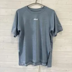 FILA ラウンドネック Tシャツ Mサイズ ブルー