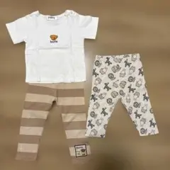 95 100 美品　ボリス Tシャツ＆レギンス、ミッフィーレギンスのセットのサムネイル