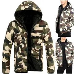 [M L  XL/グリーン]値下げ あったかい 迷彩 おしゃれ ダウンジャケット