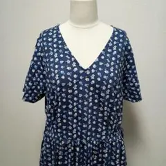 【UNIQLO PAUL&JOE】ロングワンピース（XXL）半袖 花柄 完売品