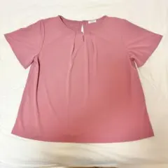 Honeys タックブラウス ピンク Mサイズ