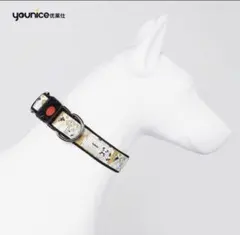 新品　犬用品　二重ロック式首輪　雪山迷彩　Lサイズ　中型犬　大型犬のサムネイル