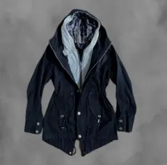 平成お兄系レイヤードミリタリージャケットarchiveグランジY2K ダークコア