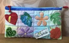 ハワイアンキルト　ハンドメイド　ポーチ(小物入れ)