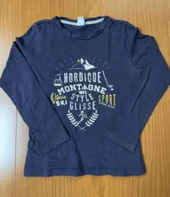 PETIT BATEAU ネイビー　長袖カットソー 8A