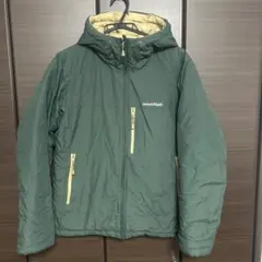 montbell グリーンダウンジャケット リバーシブル レディースXL