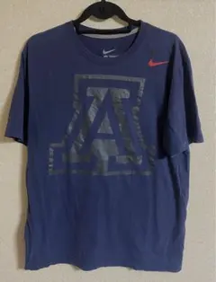 NIKE カレッジロゴ 半袖Tシャツ ネイビー