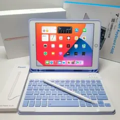 iPad 第5世代 Simフリー 128GB ケースとキーボード、タッチペン - メルカリ