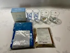 ハローキティ ガラスコップと保冷バック買い物袋のまとめ売り