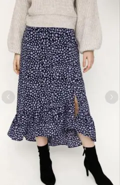 マーメイドスカート　パープル　オフィス