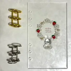 ✨as様専用✨A6 アクリルレジンバインダー　リング付き　韓国　貯金
