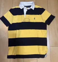 POLO RALPH LAUREN ラガーシャツ 半袖 イエロー ネイビー SP