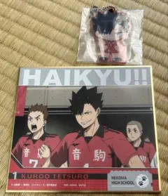 ハイキュー　一番くじ　 黒尾鉄朗 色紙　アクリルチャーム　F賞　H賞　セット