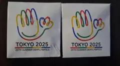 新品未使用TOKYO 2025 デフリンピック マグネットバッジ 2個セット