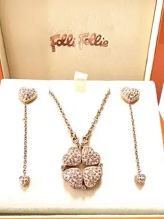 Folli Follie フォリフォリ 冬限定 ネックレス ピアス 箱付 美品