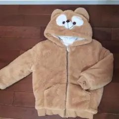 ダッフィ風 フード付きフリースジャケット 120