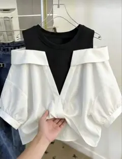 新品】オフショルダー LL レディースTシャツ 半袖 おしゃれ
