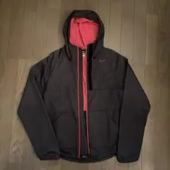 Nike ナイキ　フード付きナイロンジャケット M ブラック　レッド　ピンク