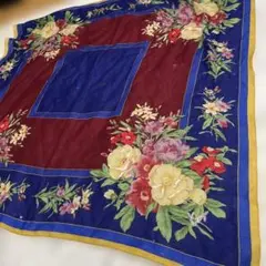 KENZO ケンゾー 花柄大判ストール ウール100% 難ありのサムネイル