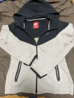 Nike フルジップ パーカー グレー/ブラック