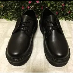 【大流行！韓国ブーツ♡】　高級エナメル靴 韓国　厚底　革　パンプス