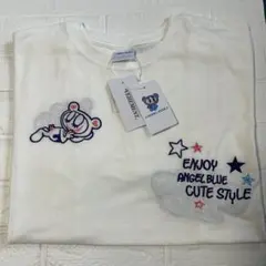 ANGEL BLUE 刺繍 半袖 Tシャツ ホワイト Lサイズのサムネイル