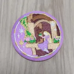 ディズニー 刺繍缶バッジ 塔の上のラプンツェル