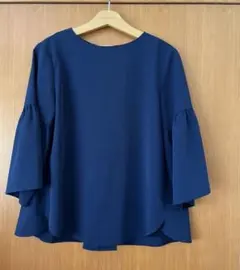 ITEMS URBAN RESEARCH ブラウス ネイビー 7分袖