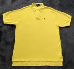 値下げ　ポロラルフローレン ポロシャツ　レアカラー　黄色　USA製