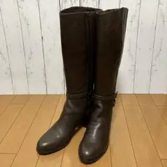 cavacava レザーロングブーツ　ダークブラウン　24cm