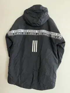 adidas アディダス 150cm 長袖ナイロンジャケット 防寒 ベンチコート