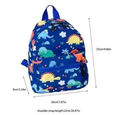 恐竜　リュックサック・バッグ　通園かばんキッズ・子ども用　怪獣　青色　新学期2