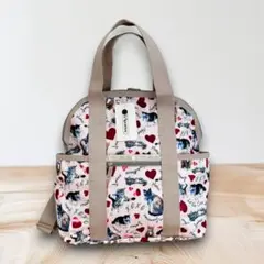 レスポートサック 猫柄 スウィートハート リュック バックパック