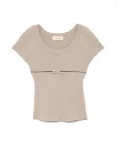 美品】andmary Putty ribbon tops white - メルカリ