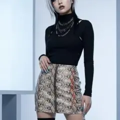 タグ付き　JOYRICH スネークスキンスカート　Sのサムネイル